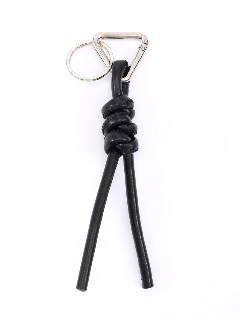 New triangle key chain PU hand-woven diamond key ring bag pendant key chain