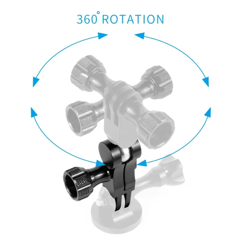 Universal Aluminum Arm Adapter Mount Bracket Connector W/ Knob 1/4'' Inch Screw for GoPro for OSMO Action YI Sports DSLR Cameras