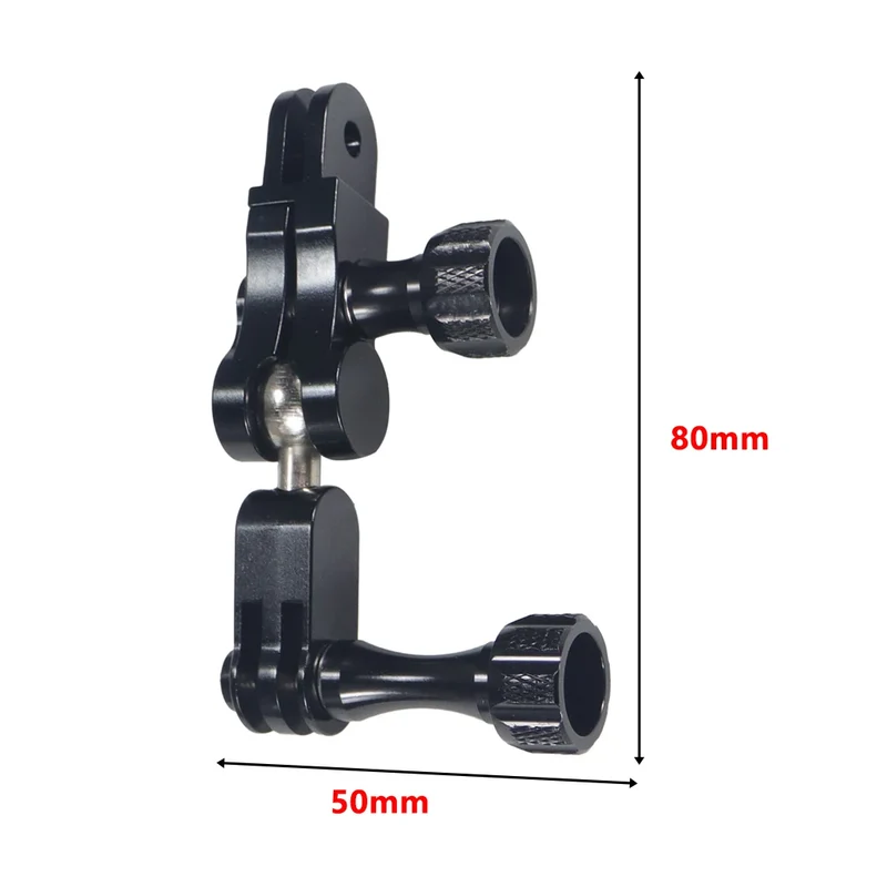 Universal Aluminum Arm Adapter Mount Bracket Connector W/ Knob 1/4'' Inch Screw for GoPro for OSMO Action YI Sports DSLR Cameras