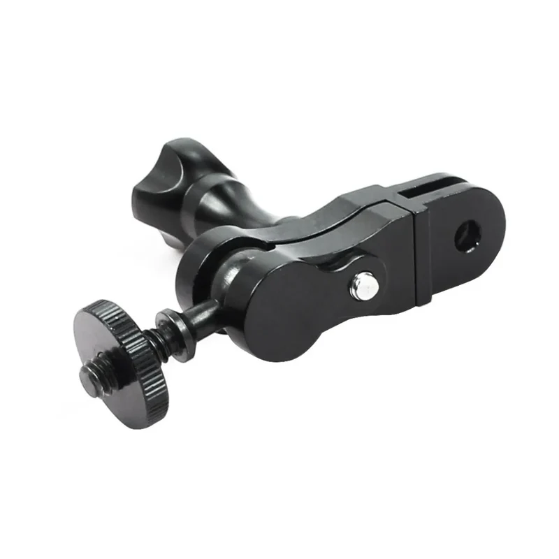 Universal Aluminum Arm Adapter Mount Bracket Connector W/ Knob 1/4'' Inch Screw for GoPro for OSMO Action YI Sports DSLR Cameras