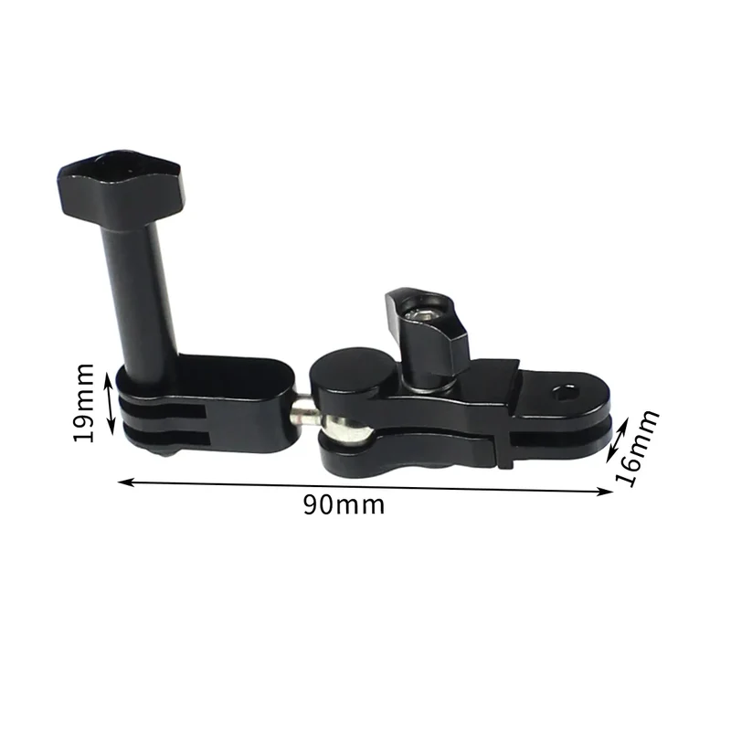 Universal Aluminum Arm Adapter Mount Bracket Connector W/ Knob 1/4'' Inch Screw for GoPro for OSMO Action YI Sports DSLR Cameras