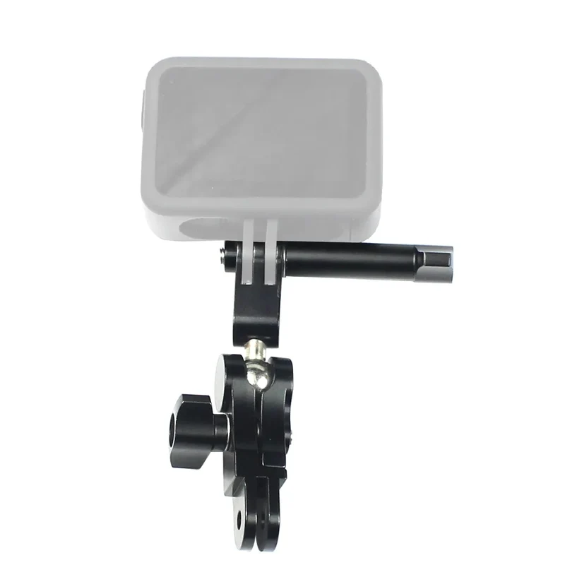 Universal Aluminum Arm Adapter Mount Bracket Connector W/ Knob 1/4'' Inch Screw for GoPro for OSMO Action YI Sports DSLR Cameras