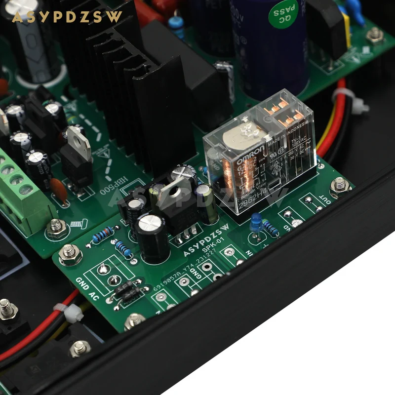 NAP250 MOD 2SC5200 MINI Stereo Power amplifier Base on UK NAIM circuit With SPK protection 80W+80W 8R