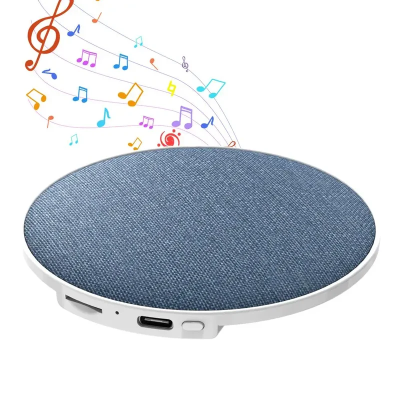 Sleep Aid Pillow Speaker Bluetooth 5.4 Wireless Mini White Noise Speaker Adjustable Timers,Long-Lasting Battery for Deep Sleep
