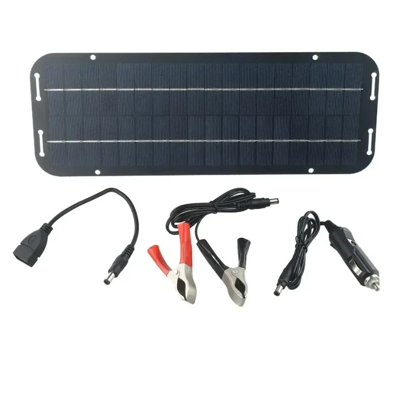 60W 12V Solar Car Battery Charger High Efficiency IP65 Waterproof Solar Panel with Reverse Protection for Caravan Boat Battery