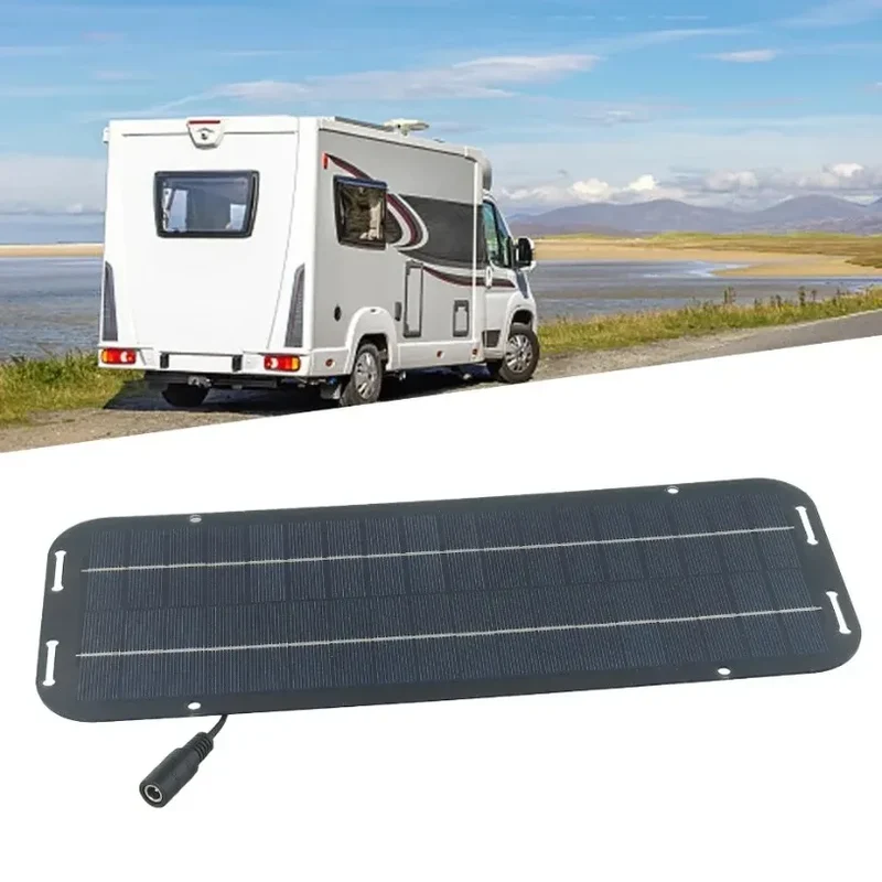60W 12V Solar Car Battery Charger High Efficiency IP65 Waterproof Solar Panel with Reverse Protection for Caravan Boat Battery