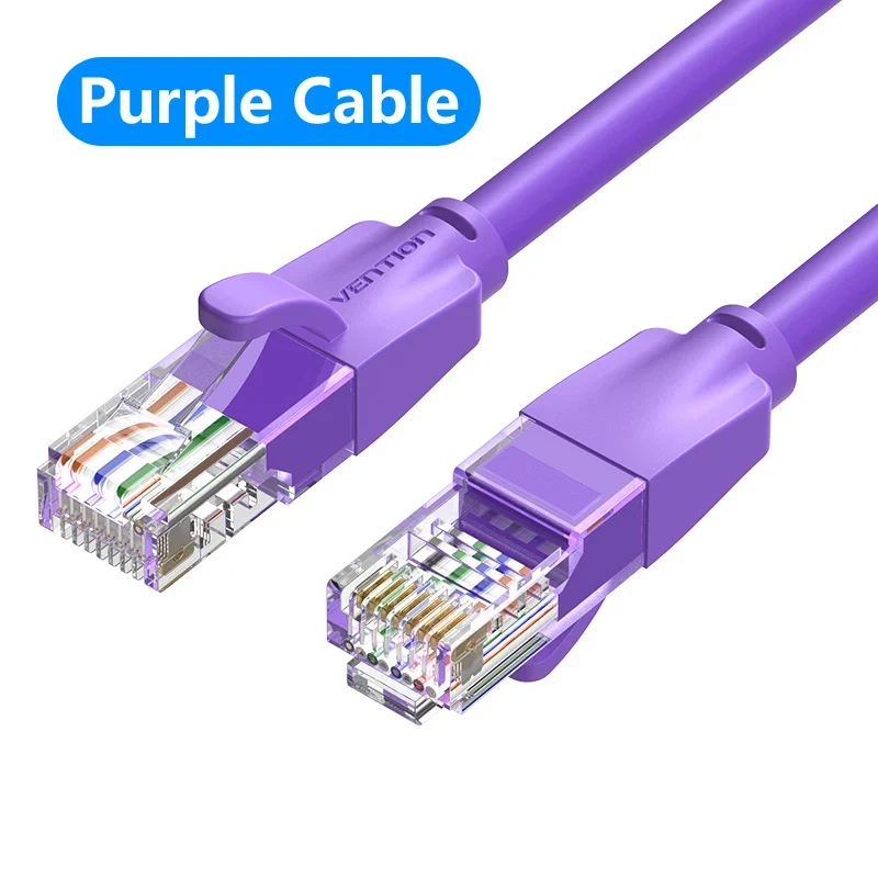 Vention Colour Ethernet Cable Cat 6 Network Cable 4 Twisted Pair Patch Cord RJ45 Internet UTP Cat6 Lan Cable for Laptop Router
