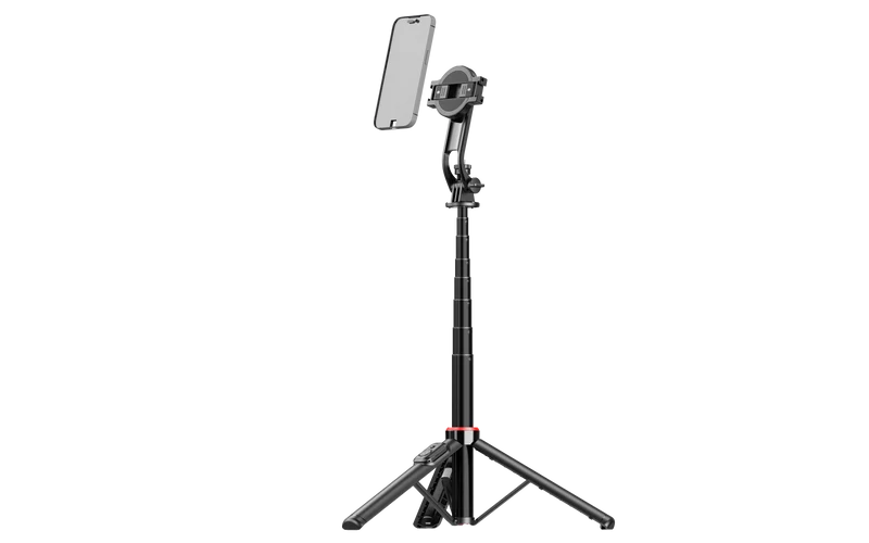 C20 Magnetic Selfie Stick Tripod for iPhone 12-16 Pro Max Travel Stand with Magsafe Phone Clamp for Android Smartphone