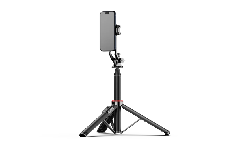 C20 Magnetic Selfie Stick Tripod for iPhone 12-16 Pro Max Travel Stand with Magsafe Phone Clamp for Android Smartphone