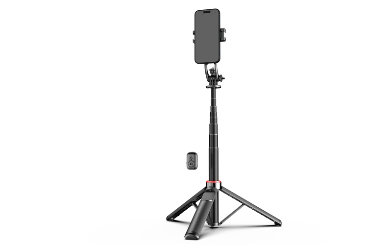 C20 Magnetic Selfie Stick Tripod for iPhone 12-16 Pro Max Travel Stand with Magsafe Phone Clamp for Android Smartphone