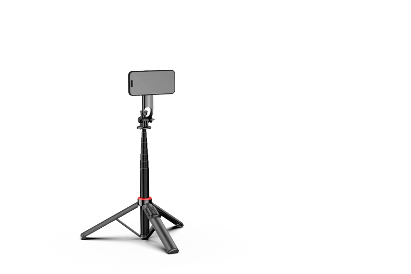 C20 Magnetic Selfie Stick Tripod for iPhone 12-16 Pro Max Travel Stand with Magsafe Phone Clamp for Android Smartphone