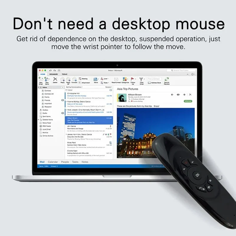 C120 Air Mouse 2.4G RF Smart Remote Control 7 Color Backlight English Wireless Keyboard for Android Smart TV Box