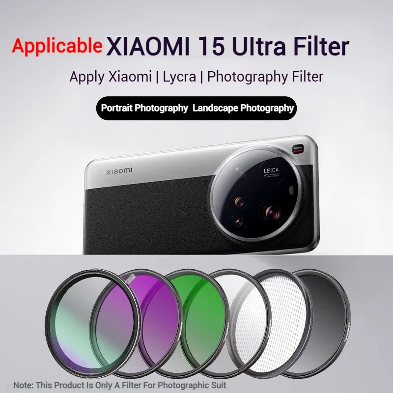 WalkingWay for XiaoMi 15 Ultra Phone Lens Filters 67mm Phone Filter Set 13/14/15 Ultra General ND CPL GND Soft Star Flare Filter