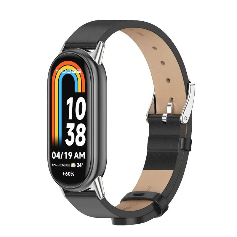 Strap for Xiaomi Mi Band 10 9 8 Bracelet Fashion Leather Replacement Wristband Miband 8 NFC Correa Mi Smart Band 8 9 Wrist Strap