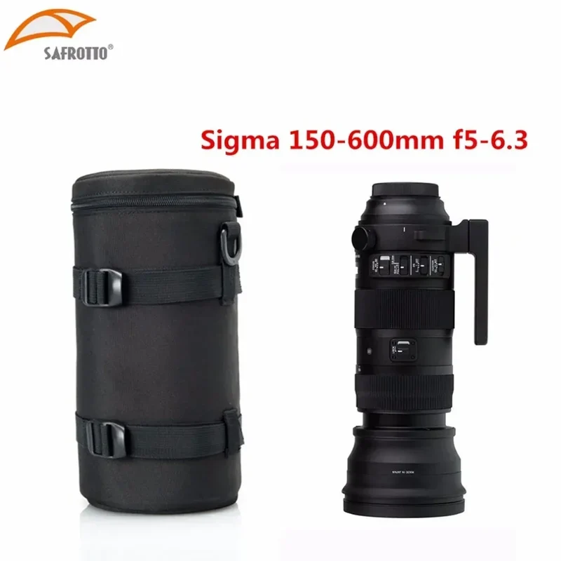 13x29.5cm Camera Lens Pouch Case Bag for Tamron 150-600mm Sigma 150-600 60-600mm, 150-500 & Nikon 200-500mm lenses