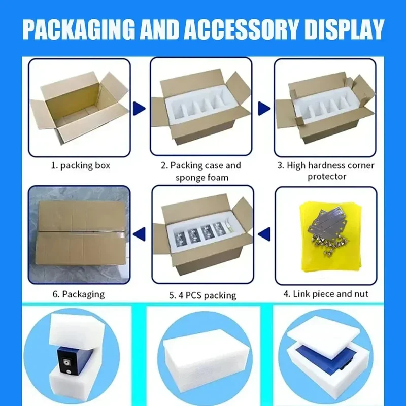 3.2V 360ah 340ah 100ah Lifepo4 Grade A battery 3C high-power energy storage rechargeable battery IY olf solar energy camping