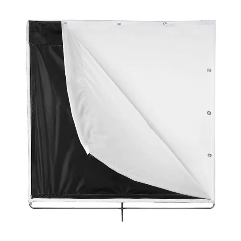 4'x4' 4x4 Ultra Bounce black / white 2in1 Floppy Flag 48"x48" (Cloth Only, without frame)