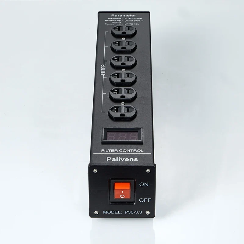 Pailvens power filter power board high fidelity isolation anti-interference filter socket, LCD screen surge protection model P30