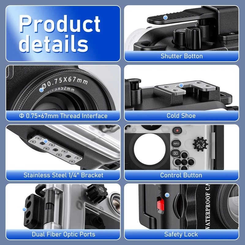 Seafrogs Scuba Diving Camera Case Cover For Olympus TG 7 TG 5 TG 6 Underwater Photography Equipment Waterproof Camera Housing 60