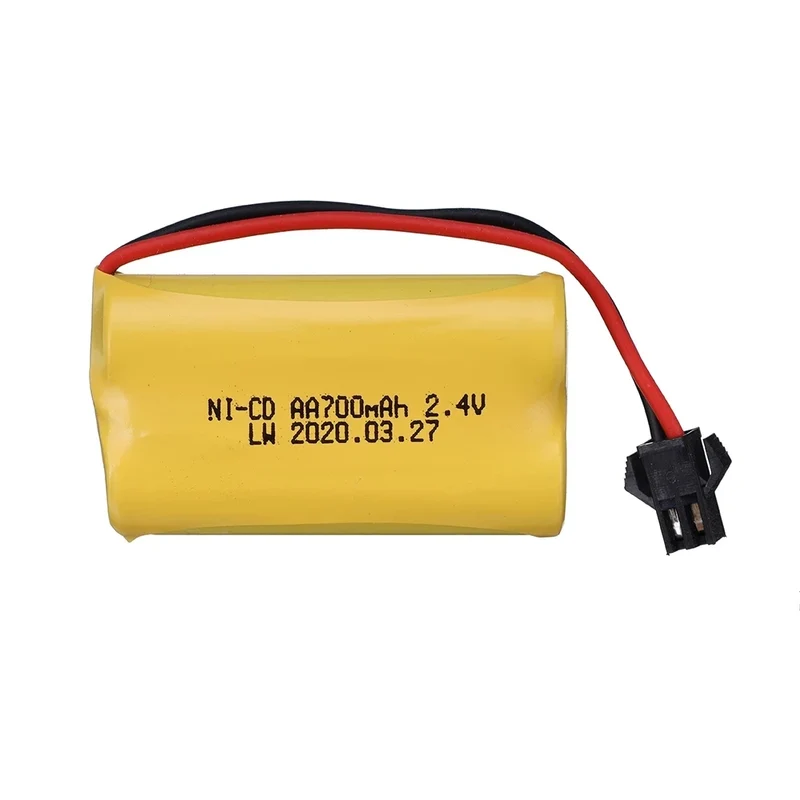 700mah 2.4V/3.6V/4.8V/6V/7.2V/8.4V Ni-CD AA Rechargeable Battery Pack For Remote Control Toys Electric Car Boat Parts SM-2P Plug