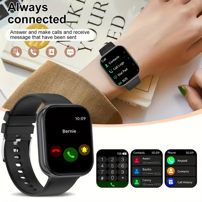 2026 2.04-inch Ultra Smart Watch 1000mAh High Capacity Battery Outdoor Sports Fitness Health Monitoring Smartwatch For Men Women