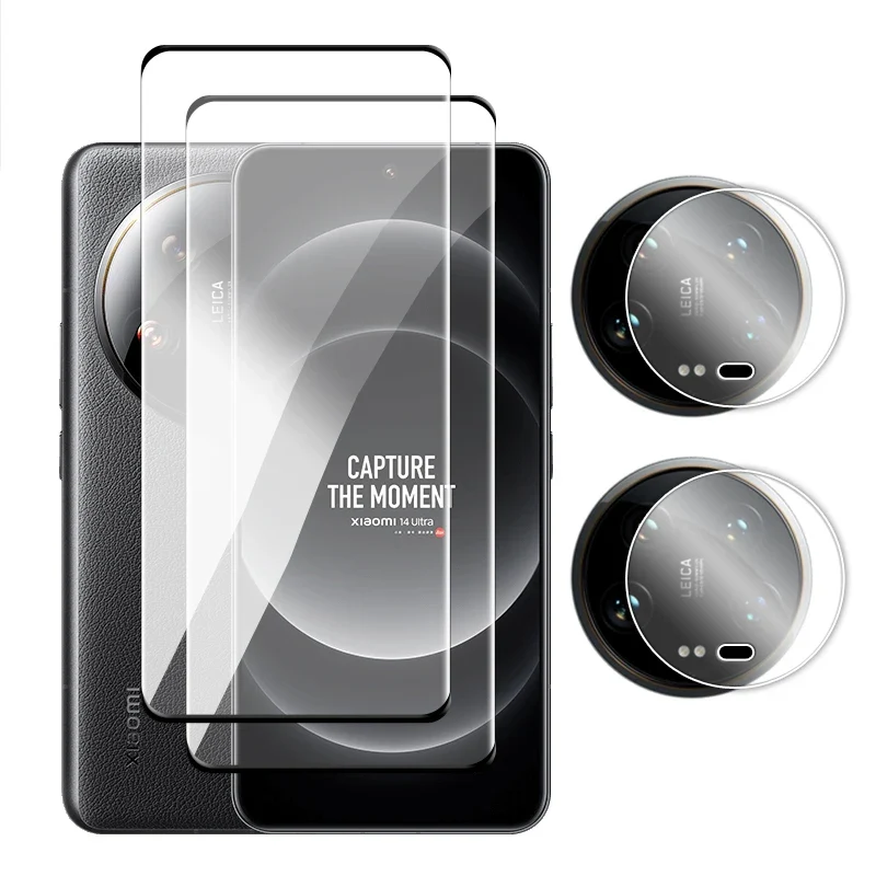 For Xiaomi 14 Ultra 5G Glass Full Cover 3D Curved Screen Protector Xiaomi 13 14 Ultra Tempered Glass For Xiaomi 14 Ultra Film