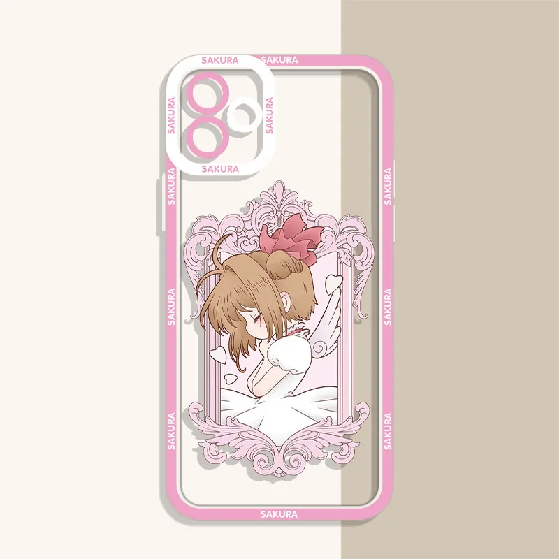 Anime Sakura Clear Case For Xiaomi 13T 12T 11T 10T 14 13 12 11 Lite 5G NE POCO F6 X6 Pro X3 NFC X5 X4 GT F3 F4 F5 M6 M5S C65