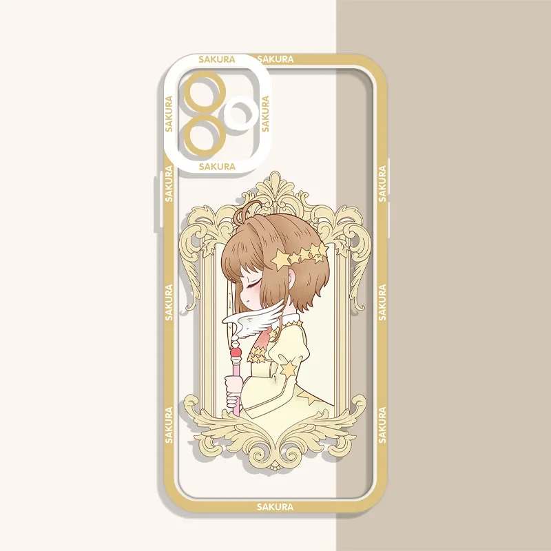 Anime Sakura Clear Case For Xiaomi 13T 12T 11T 10T 14 13 12 11 Lite 5G NE POCO F6 X6 Pro X3 NFC X5 X4 GT F3 F4 F5 M6 M5S C65