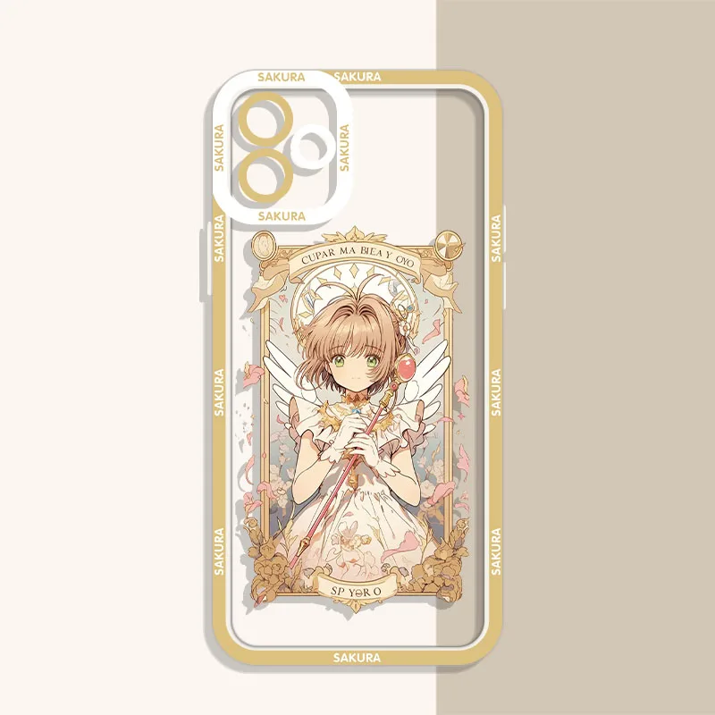 Anime Sakura Clear Case For Xiaomi 13T 12T 11T 10T 14 13 12 11 Lite 5G NE POCO F6 X6 Pro X3 NFC X5 X4 GT F3 F4 F5 M6 M5S C65