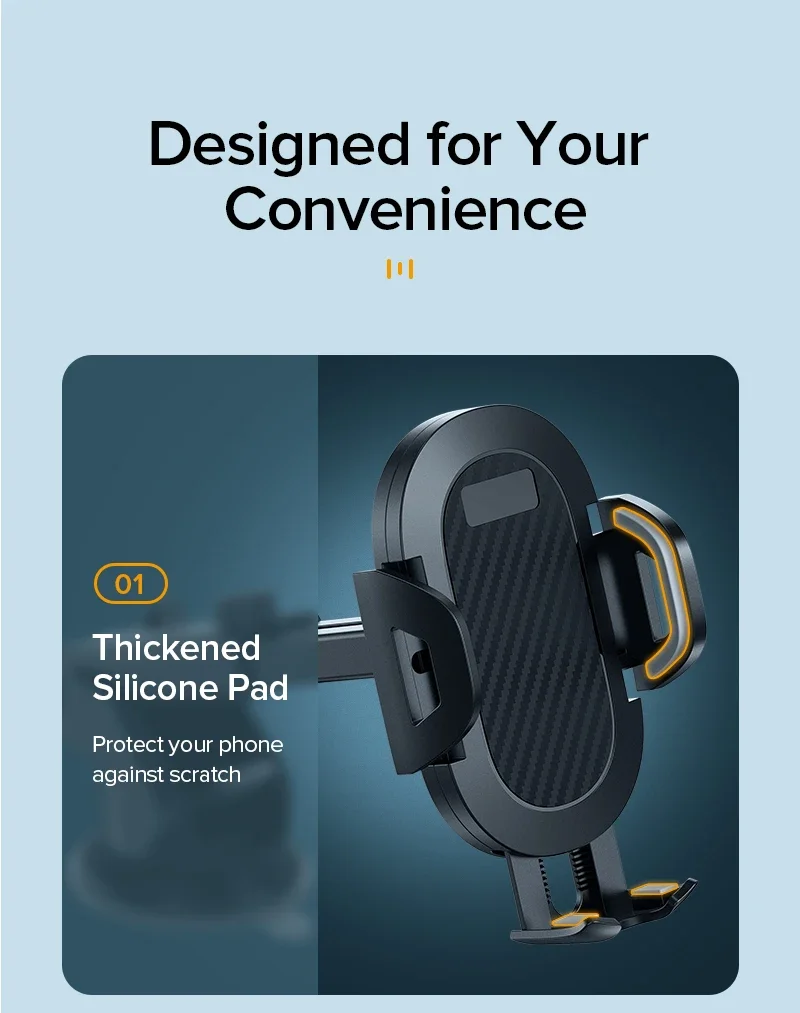 AUFU Sucker Car Phone Holder Smartphone Mount Stand GPS Telefon Mobile Cell Support For iPhone 15 14 13 Pro Max Xiaomi Samsung