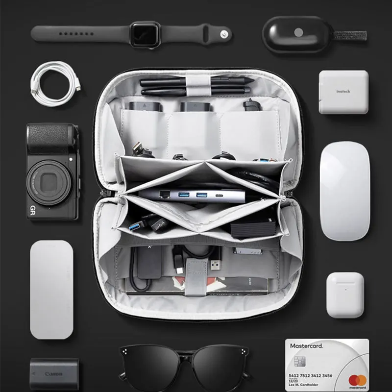 Cable Storage Bag Waterproof Digital Electronic Organizer Portable USB Data Line Charger Plug Storage Bag Travel Cable Organizer