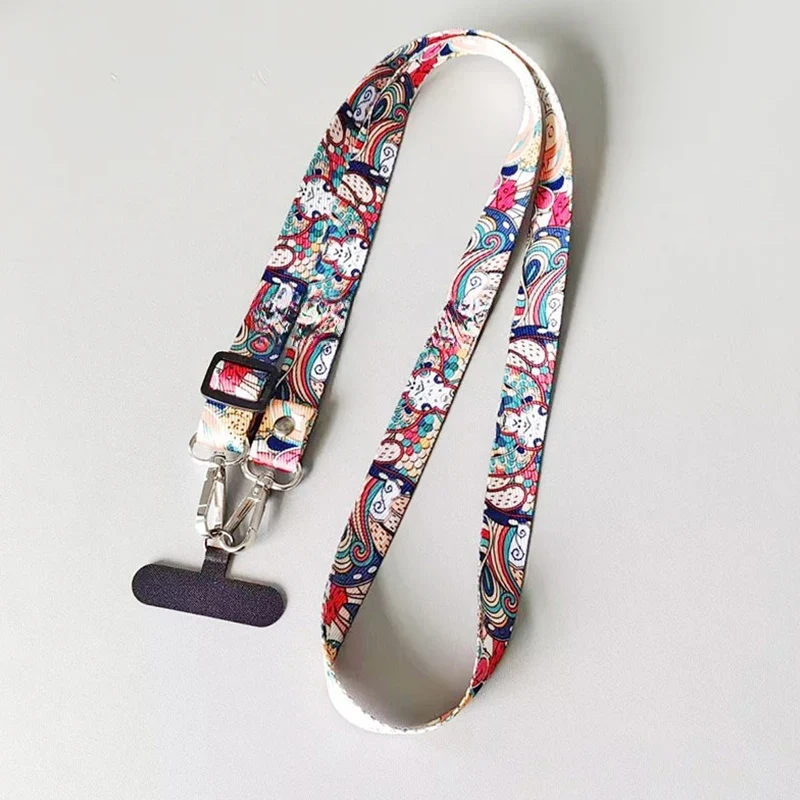 Universal Mobile Phone Lanyard, Adjustable, Neck & Crossbody Strap, Includes Anti-Loss Cable & Case Key Gasket