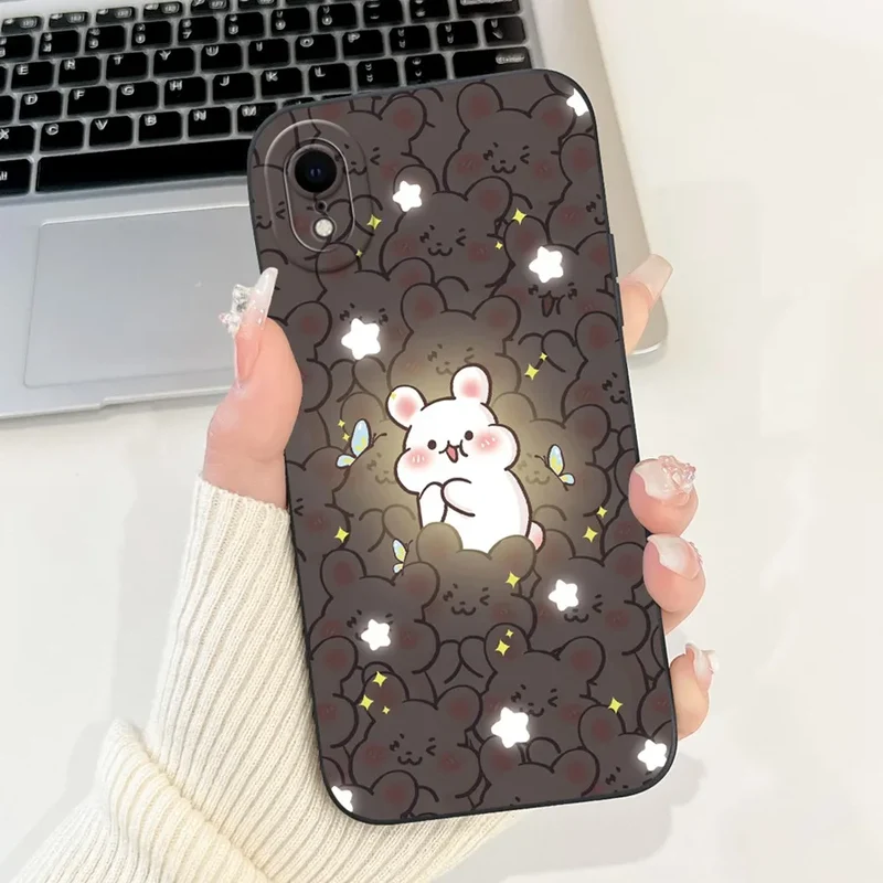 For iPhone X XR XS SE 2020 Case iPhoneX Liquid Soft Silicone Case For iPhone x s XR Back Cover For iphone se 2020 Phone Bumper