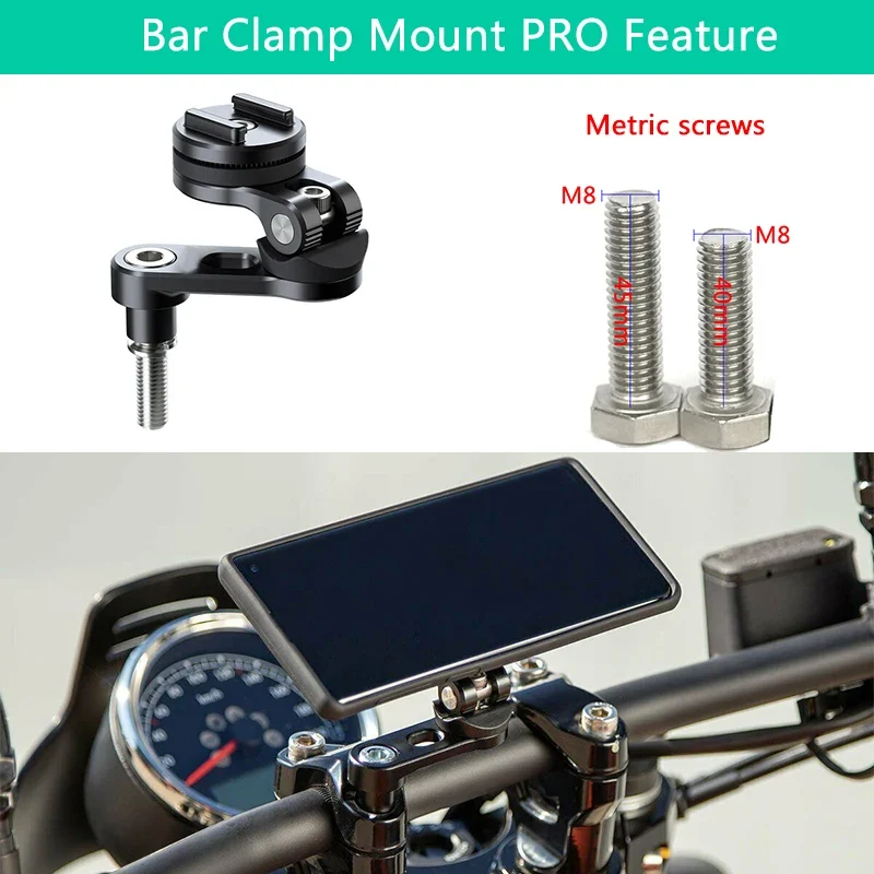 Phone Holder Stem Triple Tree Fork Mount Clamp Mobile Phone Stand Motorcycle Mirror Navigation Phone Support Handlebar Bracket