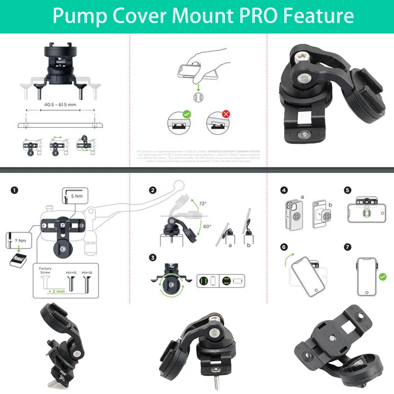 Phone Holder Stem Triple Tree Fork Mount Clamp Mobile Phone Stand Motorcycle Mirror Navigation Phone Support Handlebar Bracket