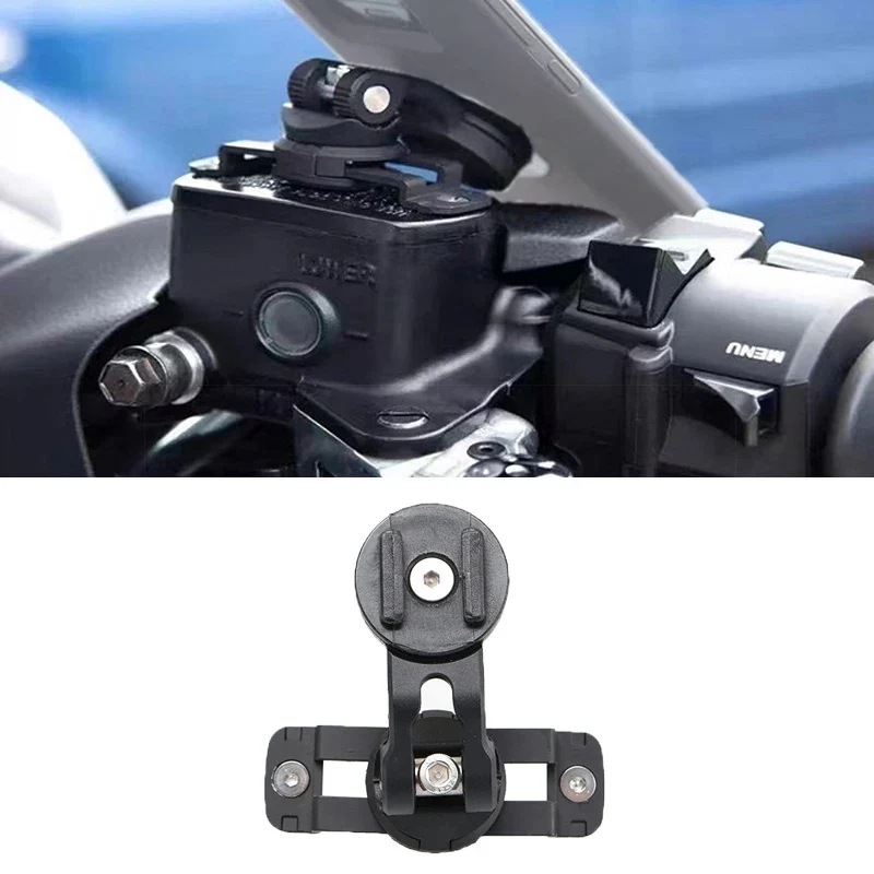 Phone Holder Stem Triple Tree Fork Mount Clamp Mobile Phone Stand Motorcycle Mirror Navigation Phone Support Handlebar Bracket