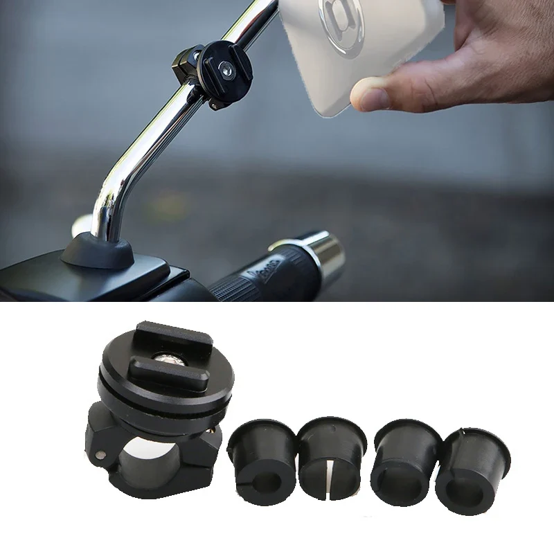 Phone Holder Stem Triple Tree Fork Mount Clamp Mobile Phone Stand Motorcycle Mirror Navigation Phone Support Handlebar Bracket