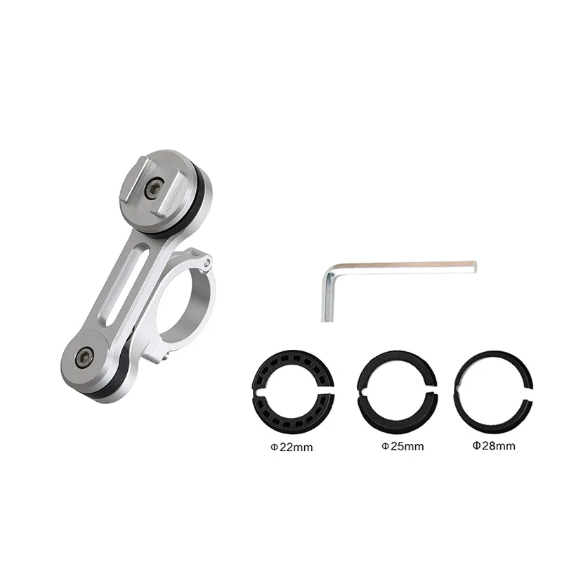 Phone Holder Stem Triple Tree Fork Mount Clamp Mobile Phone Stand Motorcycle Mirror Navigation Phone Support Handlebar Bracket