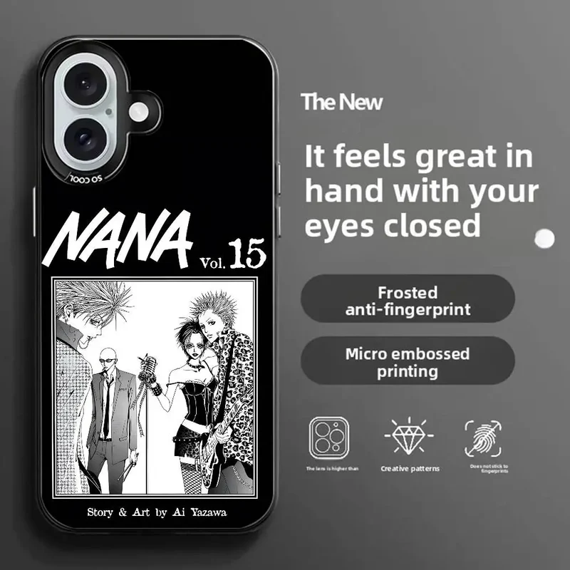 Anime Nana Osaki Phone Case Color-changing Transparent IPhone 11-16 Anti-fall TPU Case, Slim Fit.