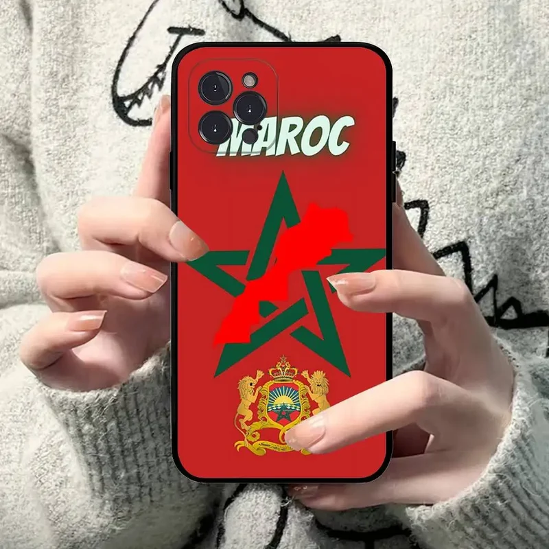 Maroc M-Morocco Flag For IPhone 17 16 15 14 13 12 11 Pro Max 13 17Air Shockproof Soft Phone Cases Coque