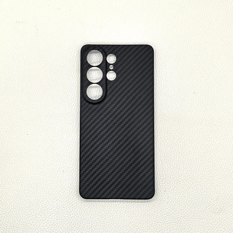 Ultra-Thin Kevlar Pure Carbon Fiber Phone Case For Samsung Galaxy S23 S24 26 Ultra Plus Commercial Aramid Fiber Shockproof Cover