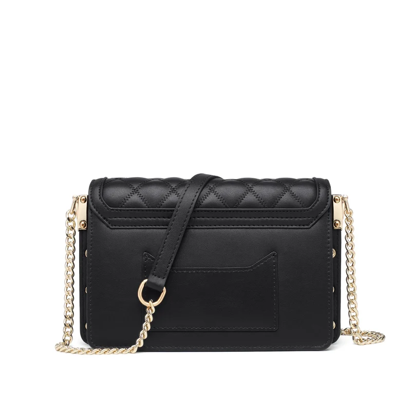 Chain Bag Women's 2024 New Trendy Fashionable Black Rhomboid Shoulder Crossbody Small Square Bag High-grade Commuter Shoulder Bag