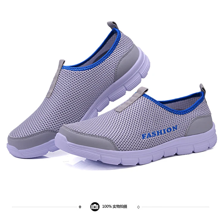New Summer Mesh Men's Shoes Breathable Mesh Casual Sports Women's Shoes Korean Style Couple Shoes Mesh Shoes Men's Running Shoes