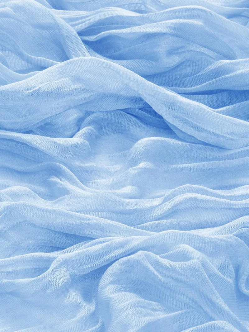Cross-border foreign trade wholesale Bali yarn wrinkled table flag twist table flag tablecloth wedding party decoration wrinkled table flag