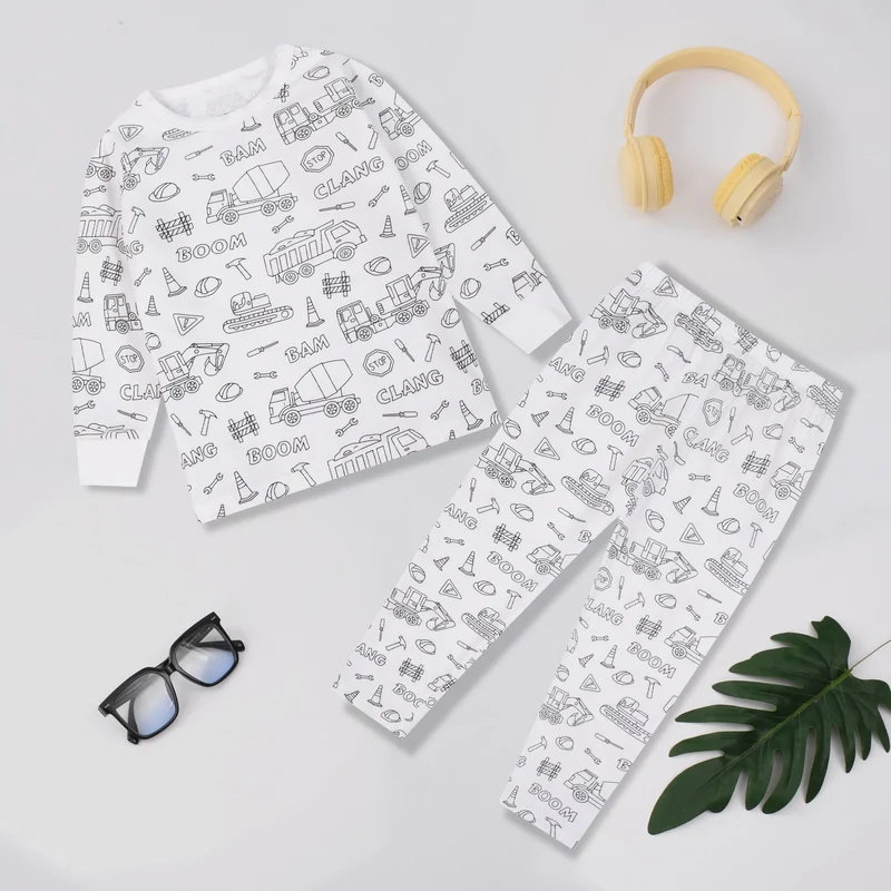 Foreign Trade Independent Stand Pull-Up Cotton Girls Sketch Coloring Comfortable Kidsren's Set Fun DIY Hand-Painted Class a Graffiti