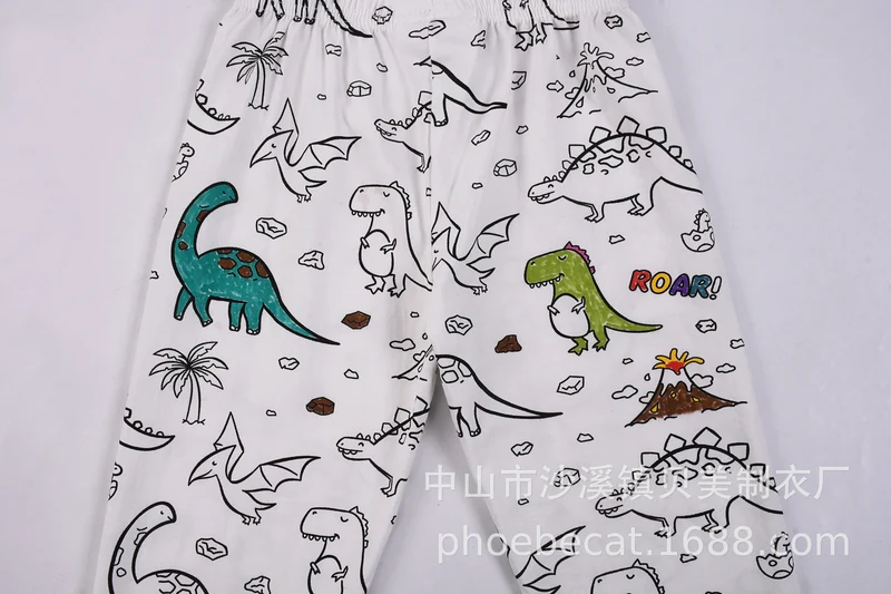 Foreign Trade Independent Stand Pull-Up Cotton Girls Sketch Coloring Comfortable Kidsren's Set Fun DIY Hand-Painted Class a Graffiti