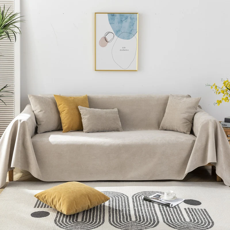 Four Seasons Universal Waterproof Sofa Towel Urine-proof Cat-scratch-proof Sofa Cover Cloth Towel Chenille Non-slip Non-sticky Sofa Cover