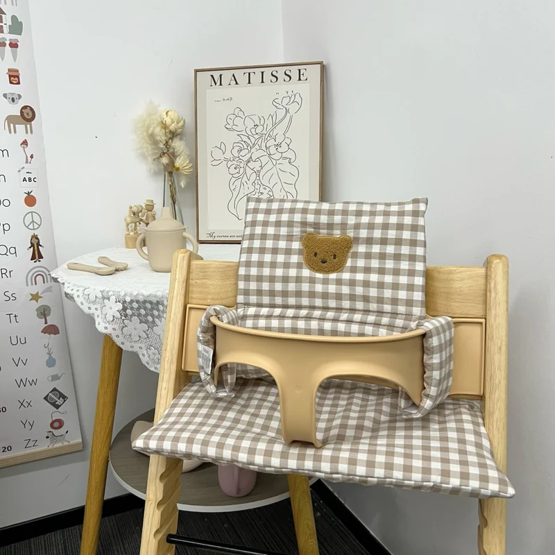 Ins Nordic Style Baby Dining Chair Children's Growth Chair Cushion Baby Dining Chair Cushion Waterproof and Urine-proof Sitting