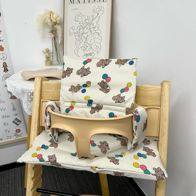 Ins Nordic Style Baby Dining Chair Children's Growth Chair Cushion Baby Dining Chair Cushion Waterproof and Urine-proof Sitting
