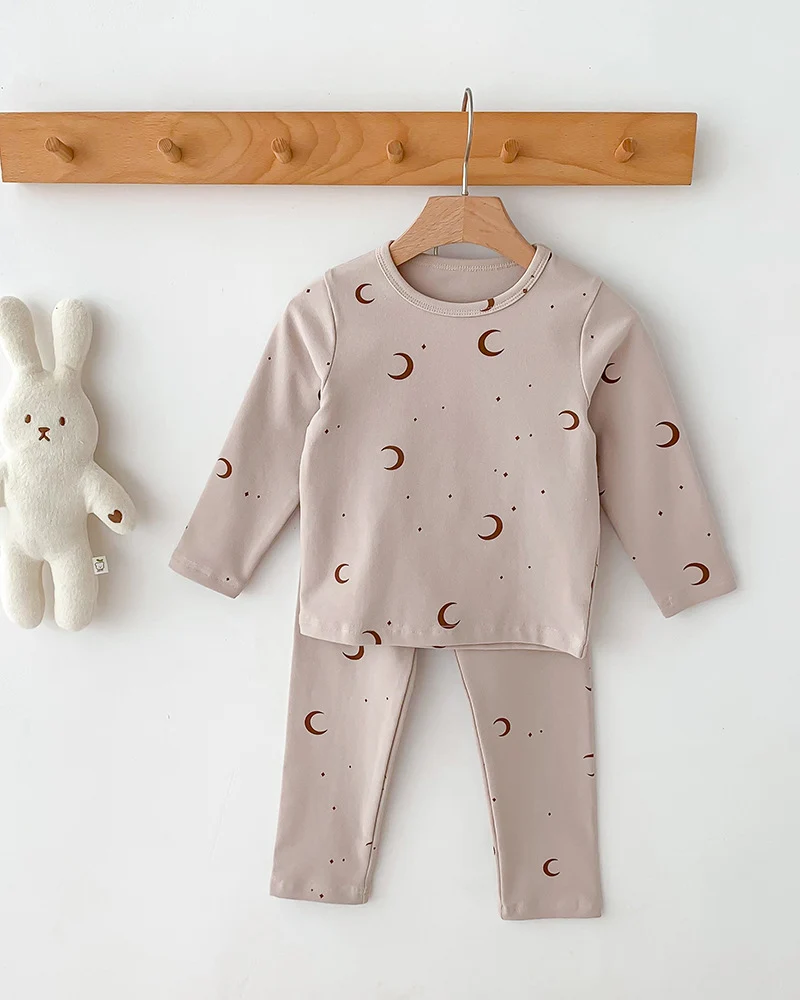 Children's Pajamas, Baby Autumn Clothes and Long Trousers, Kidsren's Home Clothes, Category a Pure Cotton Pajamas for Boys and Girls, Boys' Home Clothes